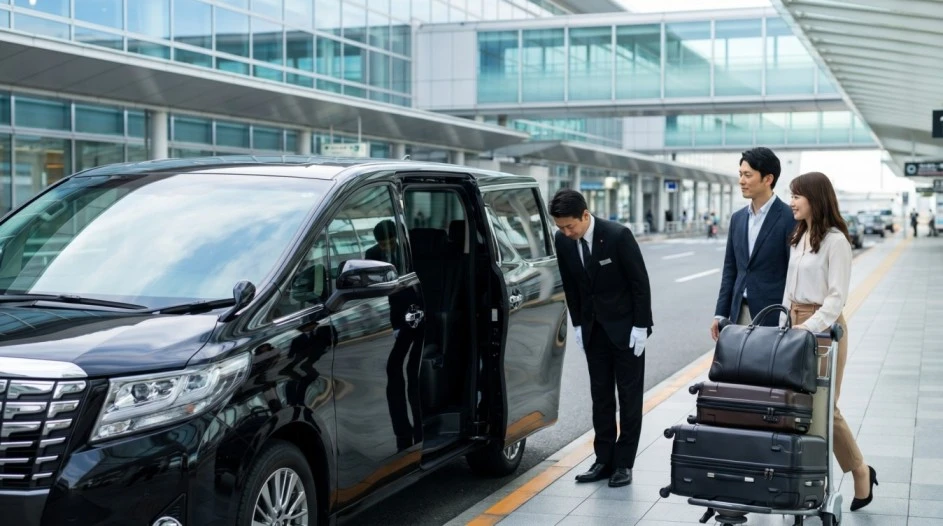 Haneda Airport HND private transfer to Tokyo English-speaking chauffeur