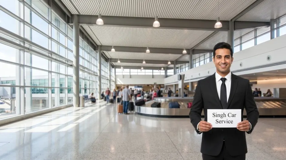BWI Thurgood Marshall Airport arrivals baggage claim Singh Car Service professional chauffeur pickup