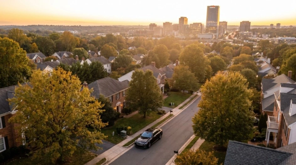 Professional limo and black car service in McLean Virginia near CIA Headquarters Tysons Corner and Great Falls Park