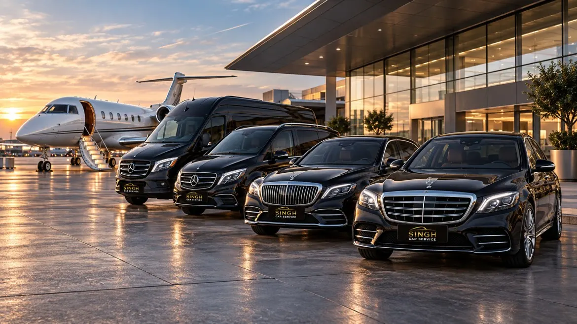 Le Bourget chauffeur fleet with Mercedes S-Class Maybach V-Class and Sprinter vehicles
