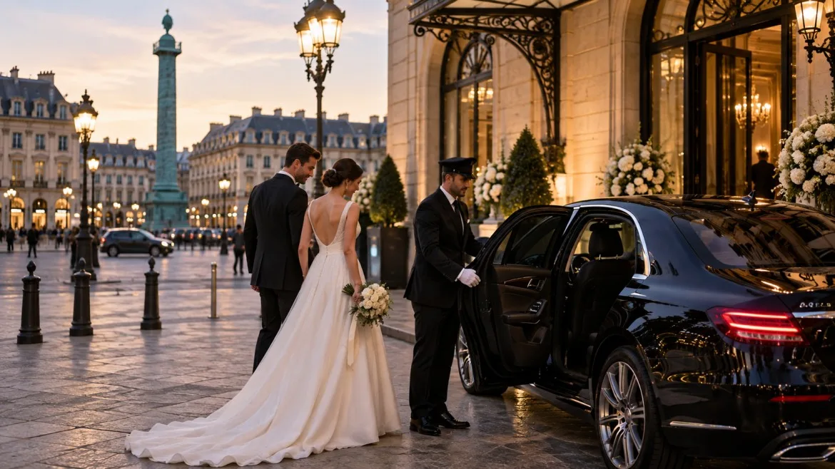 Paris wedding limousine and chauffeur service